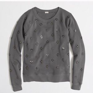 j crew embellished sweater